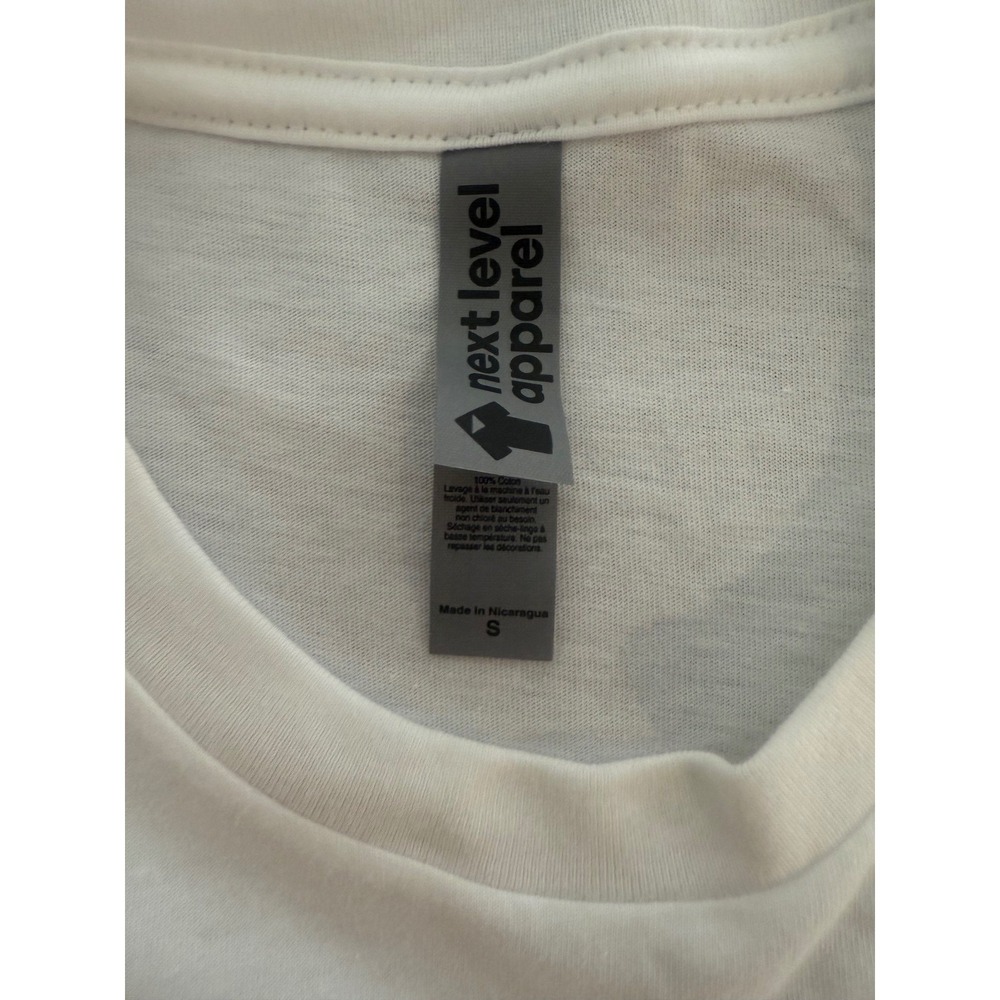 Mari Graphic T-Shirt White Unisex Size Small Next Level Apparel Y2K Cartoon - Picture 3 of 6